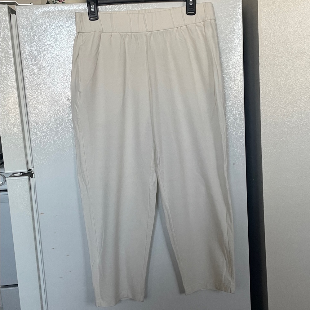 Eileen Fisher Light Cream Cropped Pants